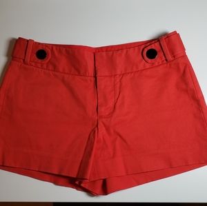 Club Monaco Red Nautical Button Shorts
